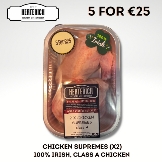 100% Irish Chicken Supremes (2 per pack)