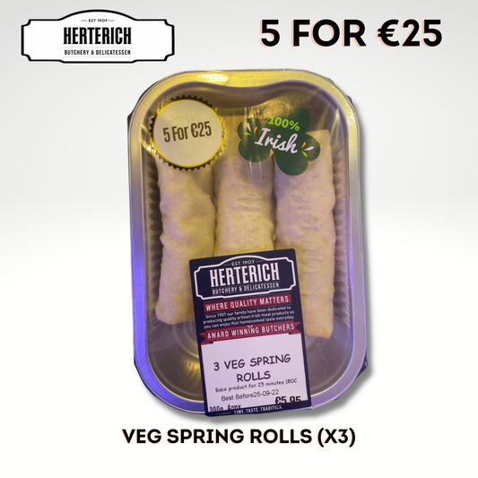 Veg Spring Rolls (3 per pack)