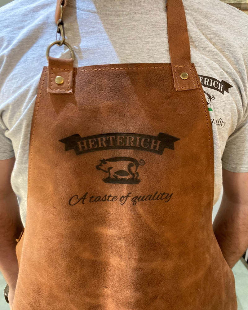 Herterich Branded Leather Butcher's Apron