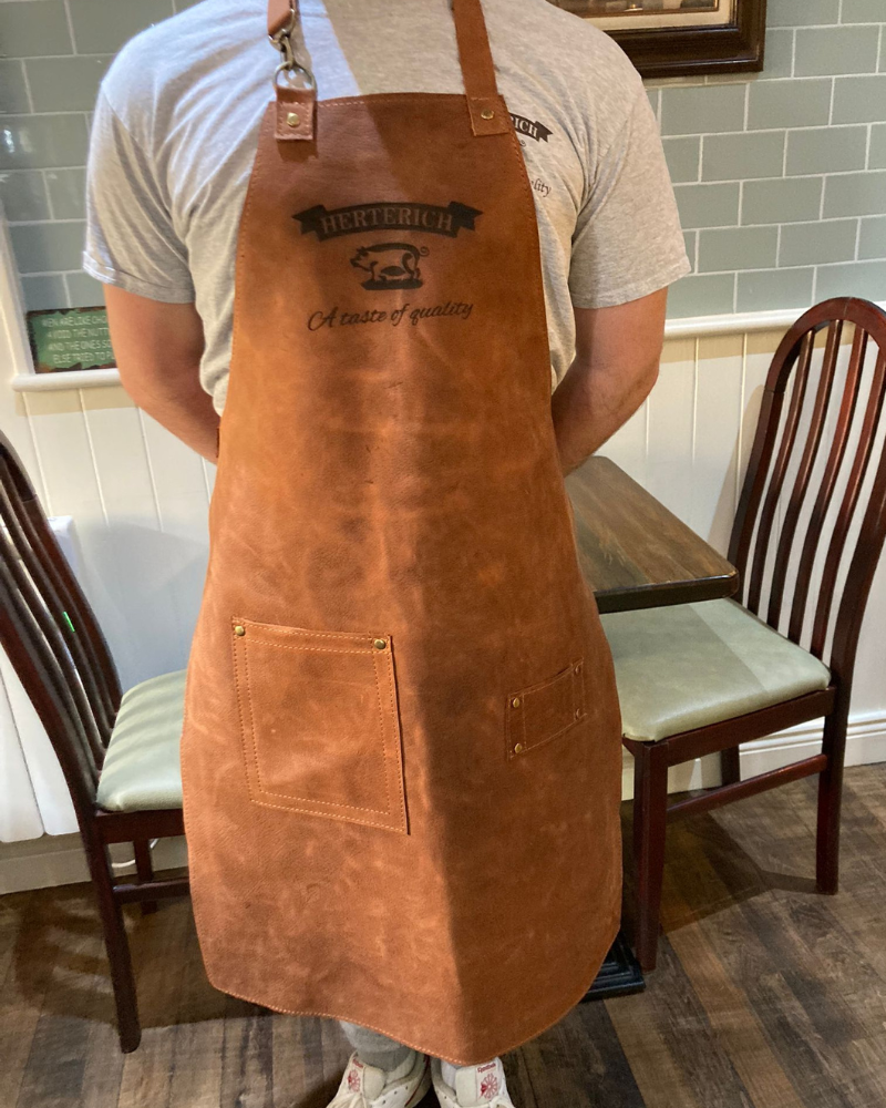 Herterich Branded Leather Butcher's Apron