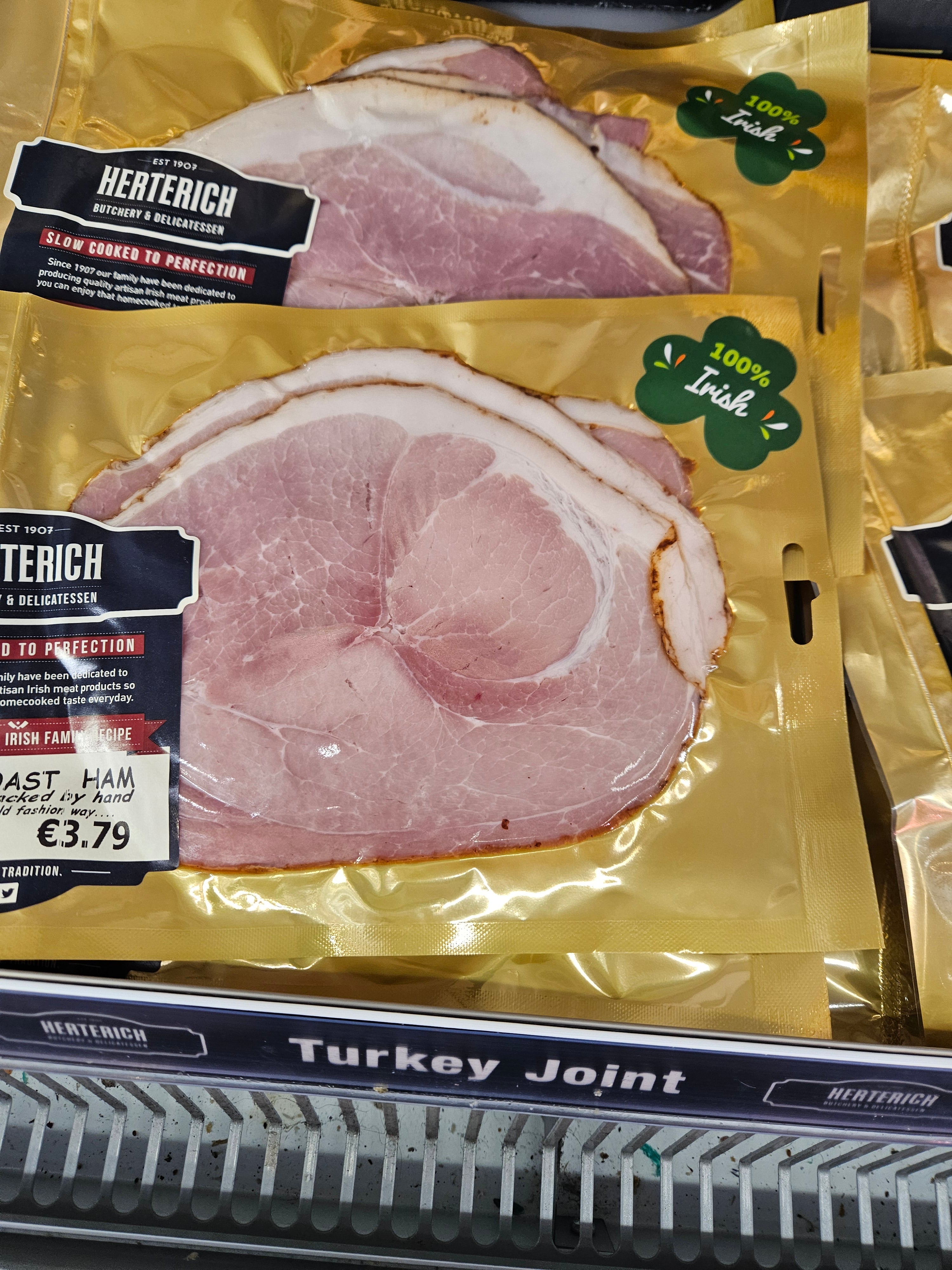 Herterich Honey Roast Cooked Sliced Ham (130g Pack)