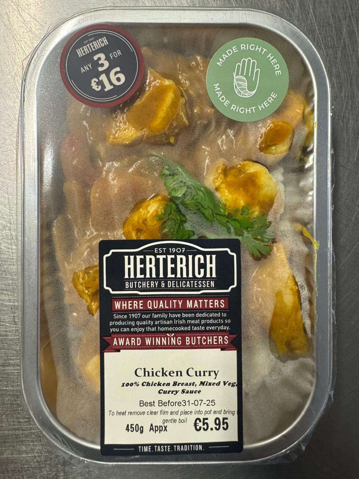 Herterich Chicken Curry & Rice Dinner
