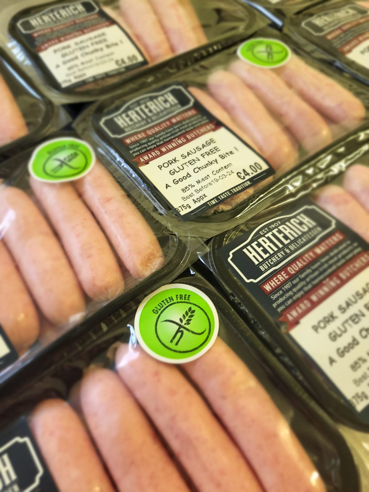 Gluten-Free Pork Sausages – 375g Pack