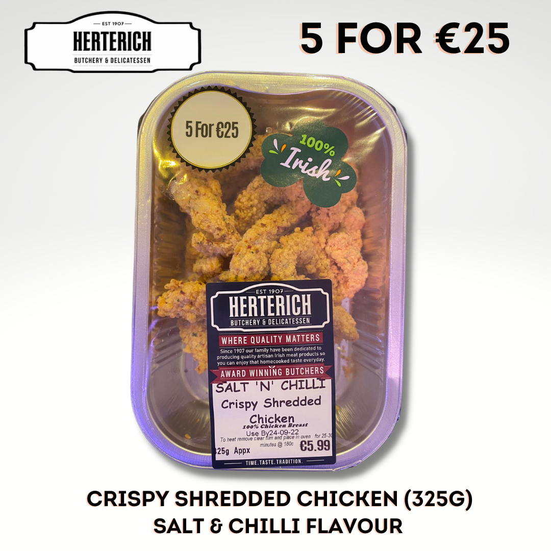 Herterich Salt & Chilli Crispy Shredded Chicken (350g)