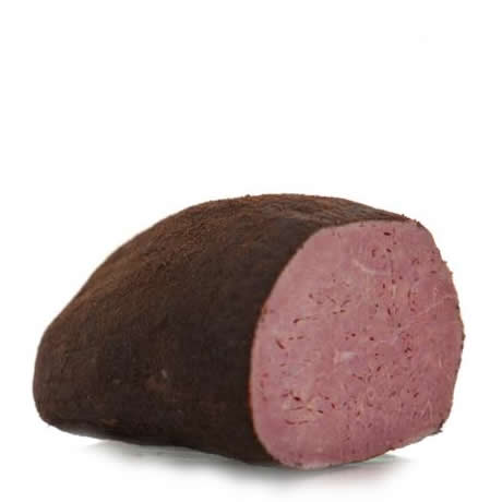 Herterich's Cooked Spiced Beef 1kg piece on white  background