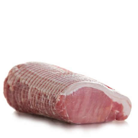 Herterich's Raw Bacon Joint (6lb piece), traditionally cured using Irish pork from Co. Longford. white background